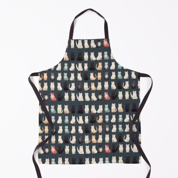 Item preview, Adorable Cat Artistry Seamless Pattern designed and sold by AlienSkinEyes.