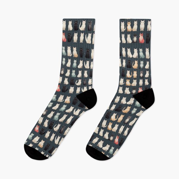 Item preview, Adorable Cat Artistry Seamless Pattern designed and sold by AlienSkinEyes.