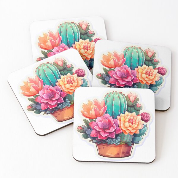 Item preview, Pretty Cactus with flowers designed and sold by Redbubblesassy.