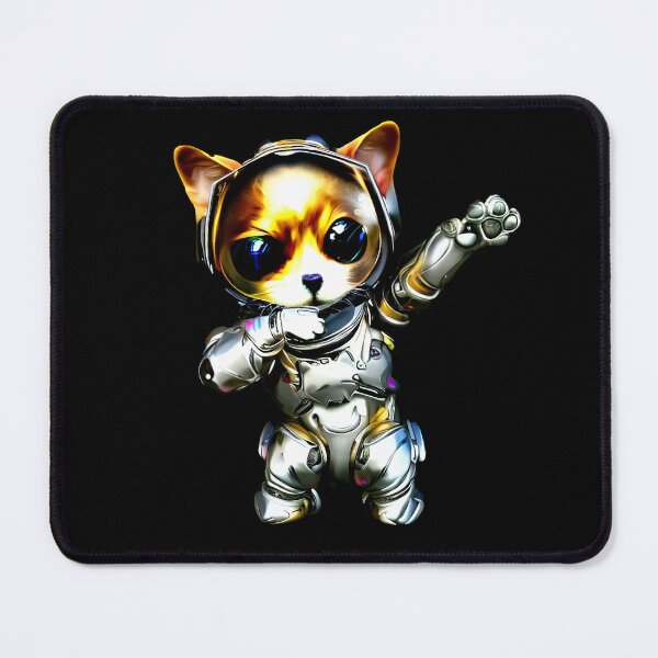 Item preview, Cute Cat Dabbing Metallic Cyberpunk designed and sold by Metallican.