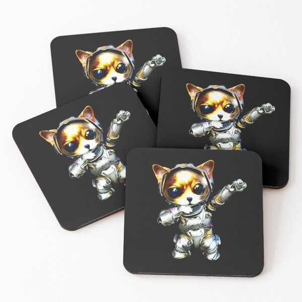 Item preview, Cute Cat Dabbing Metallic Cyberpunk designed and sold by Metallican.