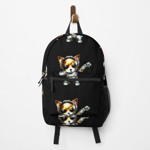 Item preview, Cute Cat Dabbing Metallic Cyberpunk designed and sold by Metallican.