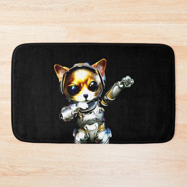 Item preview, Cute Cat Dabbing Metallic Cyberpunk designed and sold by Metallican.