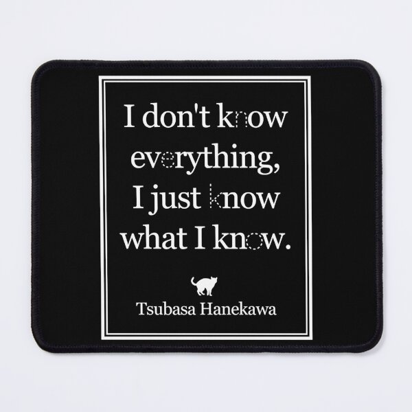 Item preview, Monogatari - Hanekawa - Know what I know (White) designed and sold by anaiy-ahlilley.
