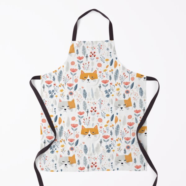Item preview, Adorable Cat Artistry Seamless Pattern designed and sold by AlienSkinEyes.