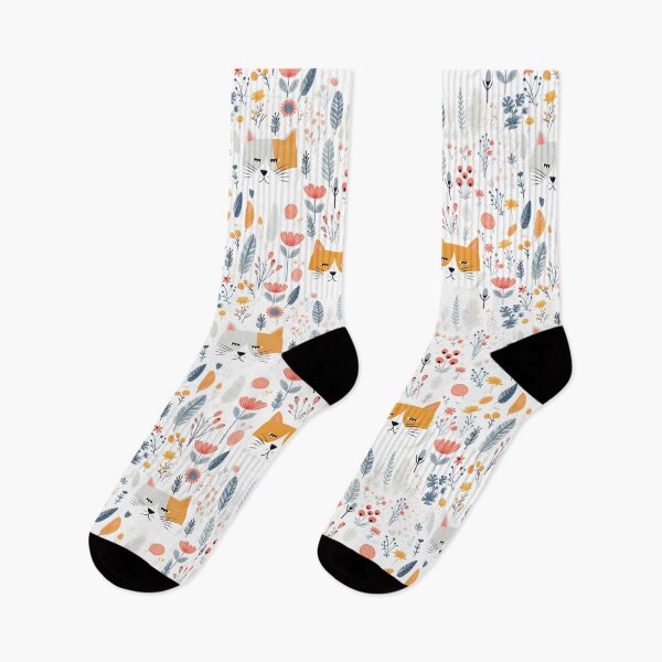 Item preview, Adorable Cat Artistry Seamless Pattern designed and sold by AlienSkinEyes.