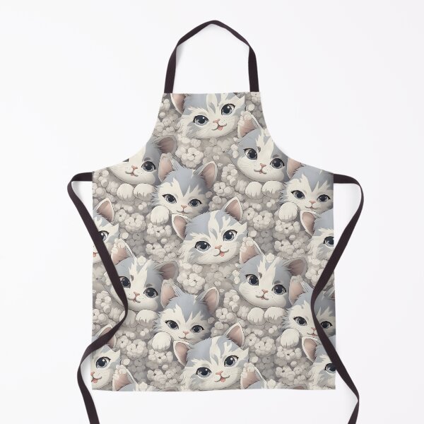 Item preview, Adorable Cat Artistry Seamless Pattern designed and sold by AlienSkinEyes.