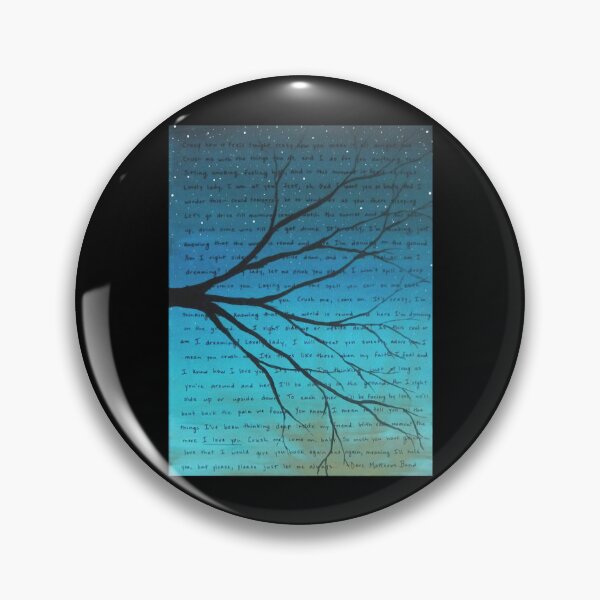 Item preview, DMB Crush Lyric Art Blue designed and sold by RozanneBethe.