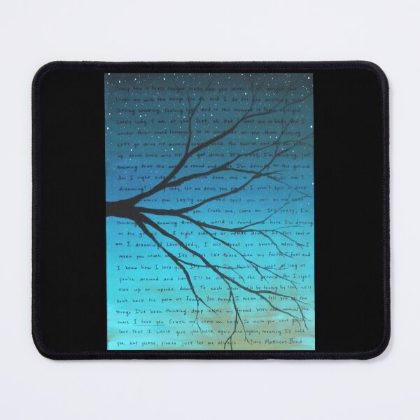 Item preview, DMB Crush Lyric Art Blue designed and sold by RozanneBethe.