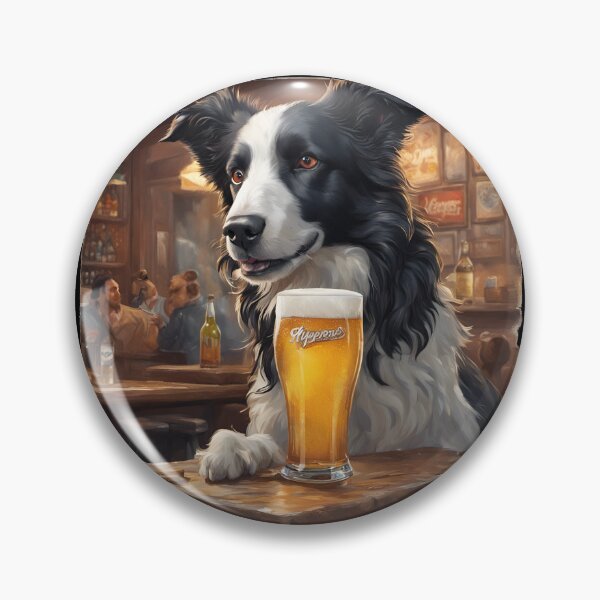 Item preview, Border Collie Sheep Dog Having a Beer designed and sold by Ameiva-Apparel.