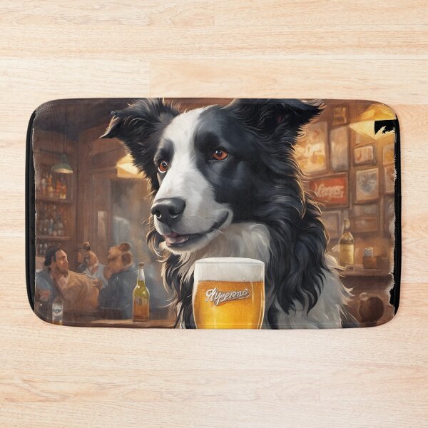 Item preview, Border Collie Sheep Dog Having a Beer designed and sold by Ameiva-Apparel.