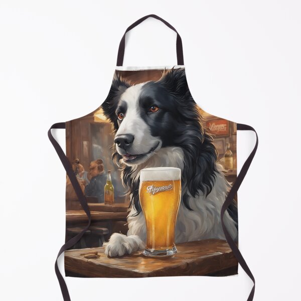 Item preview, Border Collie Sheep Dog Having a Beer designed and sold by Ameiva-Apparel.