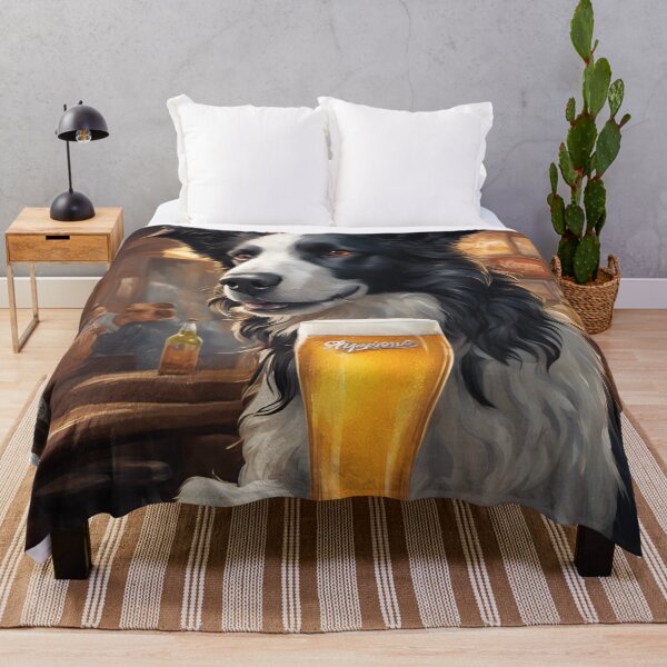 Item preview, Border Collie Sheep Dog Having a Beer designed and sold by Ameiva-Apparel.