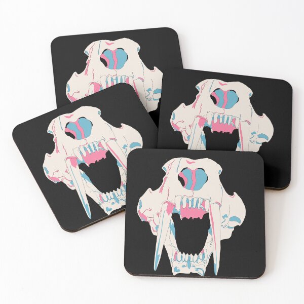 Item preview, Sabre tooth tiger skull II in black designed and sold by Sketchesbyrook.