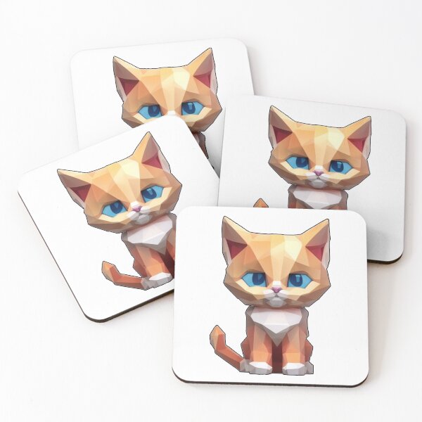 Item preview, Polygon kitten designed and sold by uglitangelo.