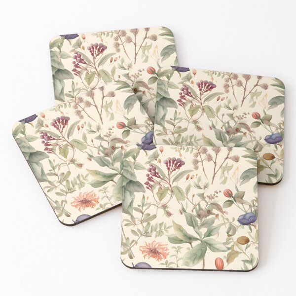 Item preview, Botanical Garden Watercolor Pattern designed and sold by Yallwofunart.