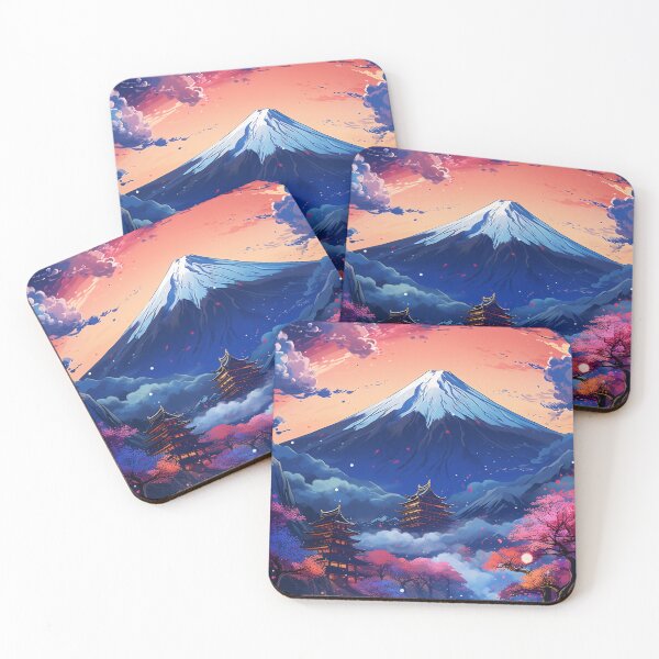 Item preview, Japanese Landscape Mount Fuji Cyberpunk designed and sold by Art-Jiyuu.
