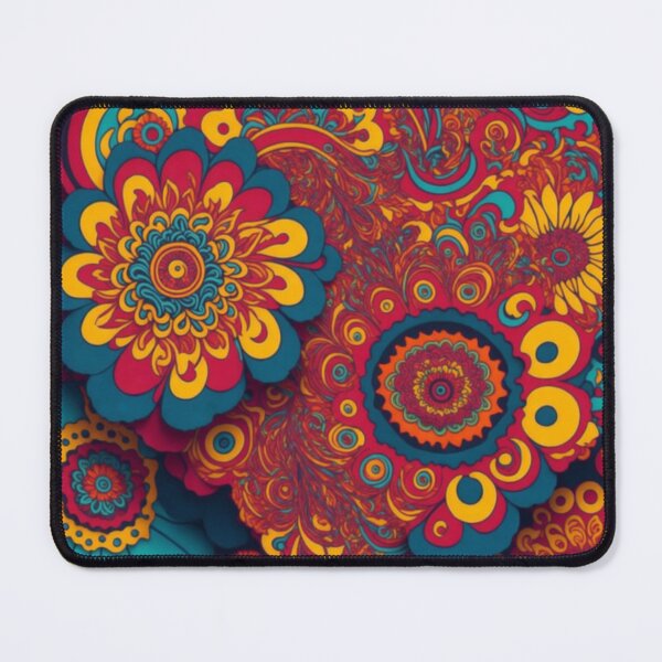 Item preview, Flower Power Colourful Flower Pattern designed and sold by druidwolfart.