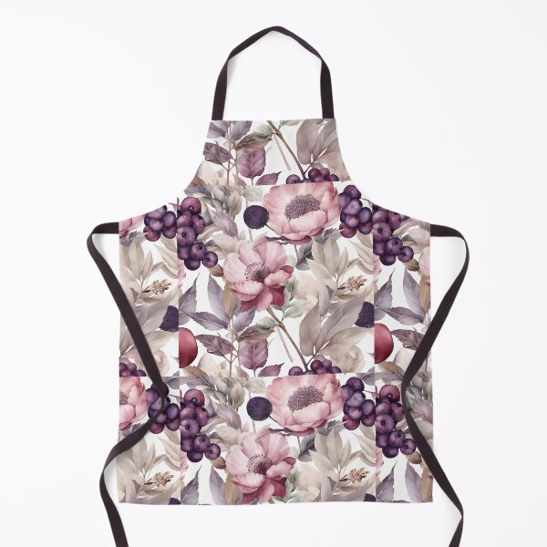 Item preview, Peony and Blackcurrant Watercolor Pattern designed and sold by Yallwofunart.