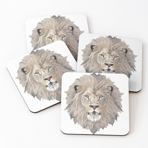 Item preview, Japanese embroidely style White lion  designed and sold by Ramen-Tees.