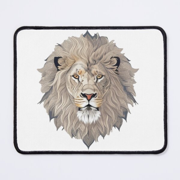 Item preview, Japanese embroidely style White lion  designed and sold by Ramen-Tees.