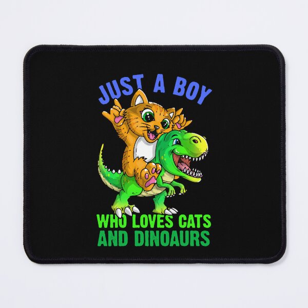 Item preview, Just a boy who loves cats and dinosaurs designed and sold by KyzerHusse.