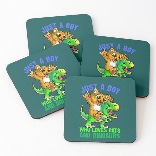 Item preview, Just a boy who loves cats and dinosaurs  designed and sold by KyzerHusse.