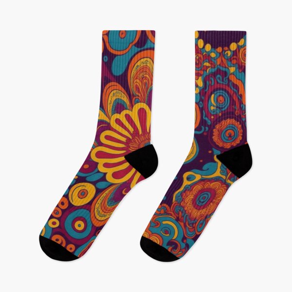 Item preview, Flower Power Colourful Flower Pattern designed and sold by druidwolfart.