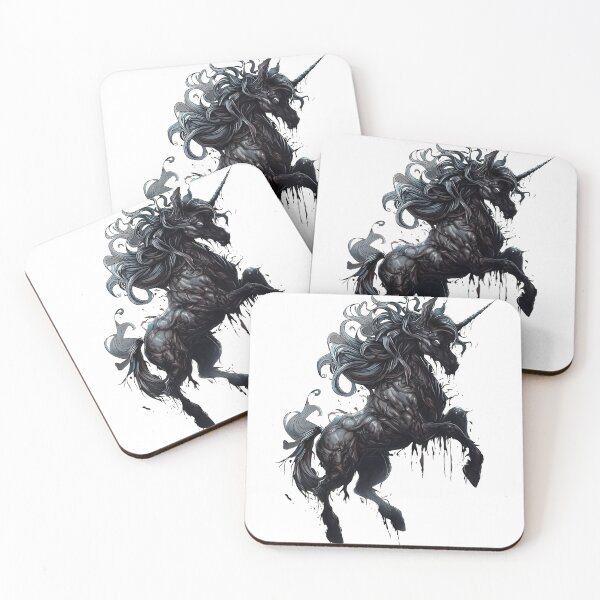 Item preview, Spooky dark unicorn designed and sold by TomFrontierArt.