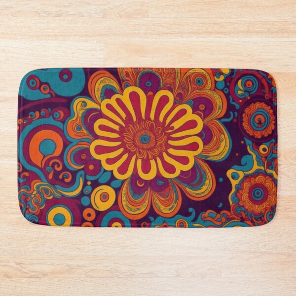 Item preview, Flower Power Colourful Flower Pattern designed and sold by druidwolfart.