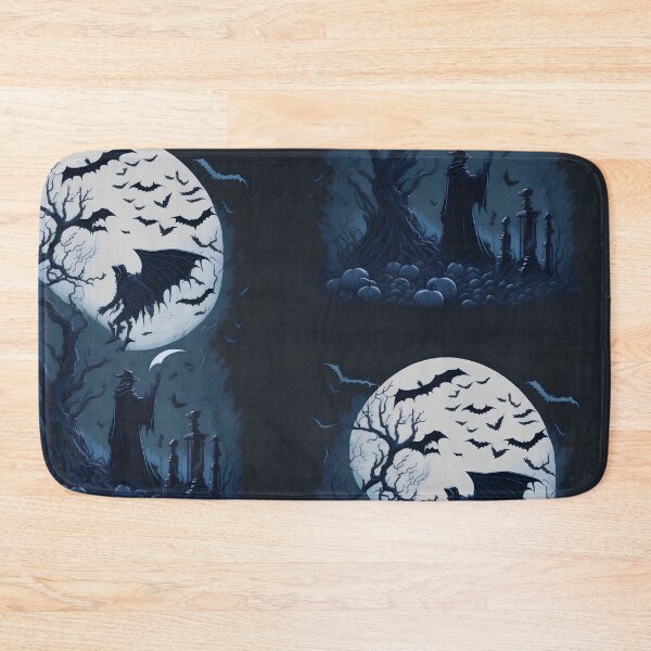 Item preview, halloween scene decula vs van helsing under the moon at night designed and sold by offline24.