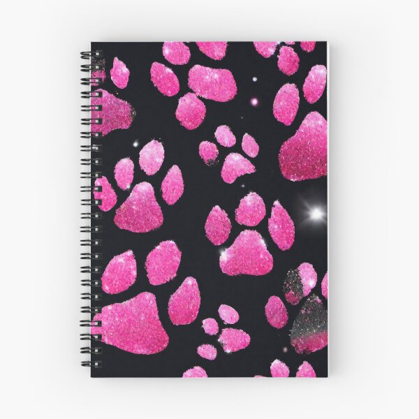 Item preview, Glitter Pink and Black Dog Prints designed and sold by BellaRosie Emporium.