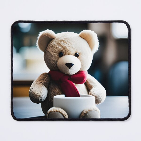 Item preview, Teddy drinking coffee in a coffee shop designed and sold by Colin Bentham.