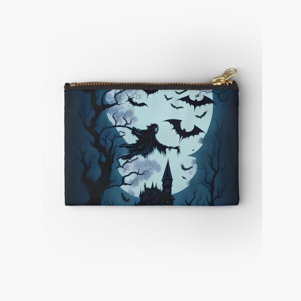 Item preview, Halloween scene, castle Ghost, Bat cemetery under the moonlight at night. designed and sold by offline24.