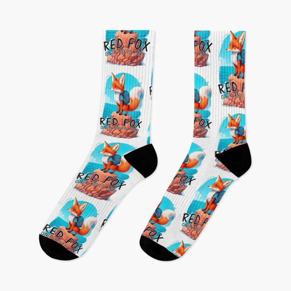 Item preview, red fox in a trip designed and sold by illustroken.