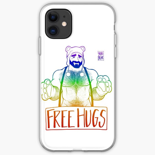 ADAM LIKES HUGS LINEART - GAY PRIDE iPhone Soft Case