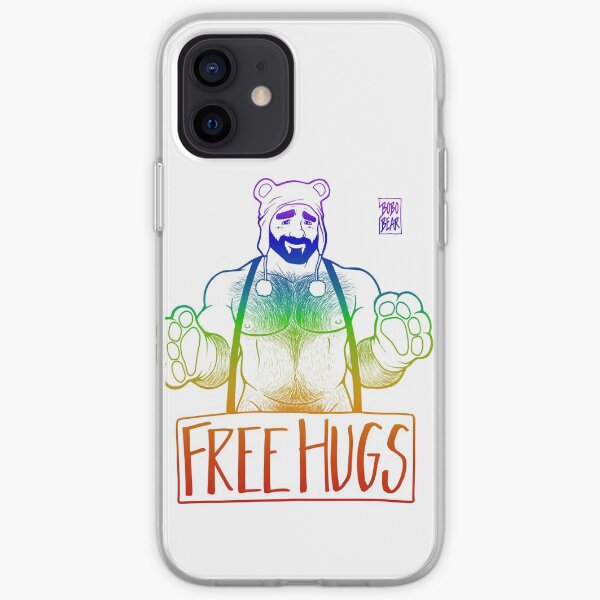 ADAM LIKES HUGS LINEART - GAY PRIDE iPhone Soft Case