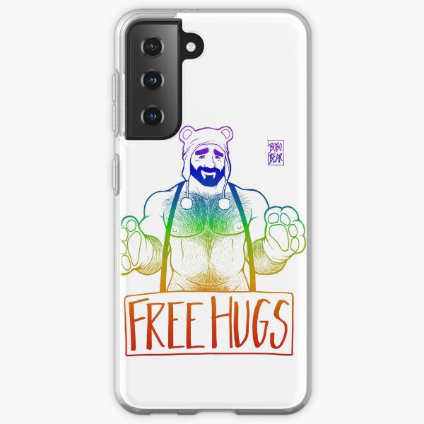 ADAM LIKES HUGS LINEART - GAY PRIDE Samsung Galaxy Soft Case