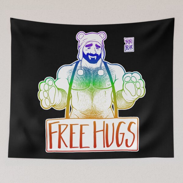 Item preview, ADAM LIKES HUGS LINEART - GAY PRIDE designed and sold by bobobear.