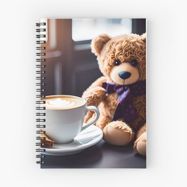 Item preview, Teddy drinking coffee in a coffee shop designed and sold by Colin Bentham.