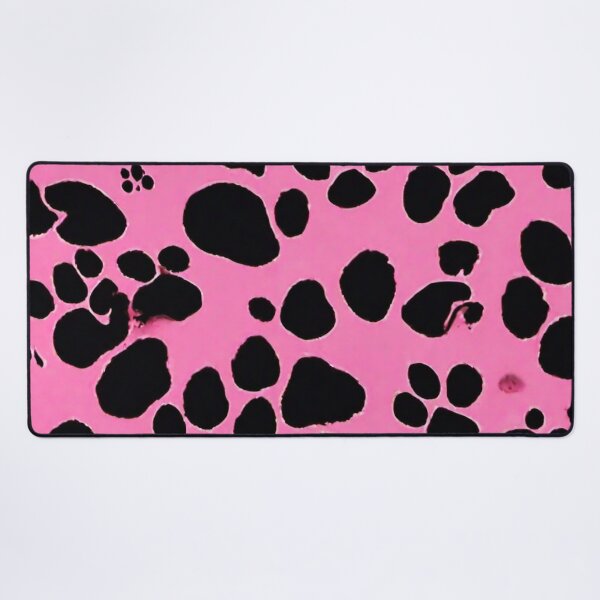 Item preview, Black Pawprints On A Pink Background designed and sold by BellaRosie Emporium.