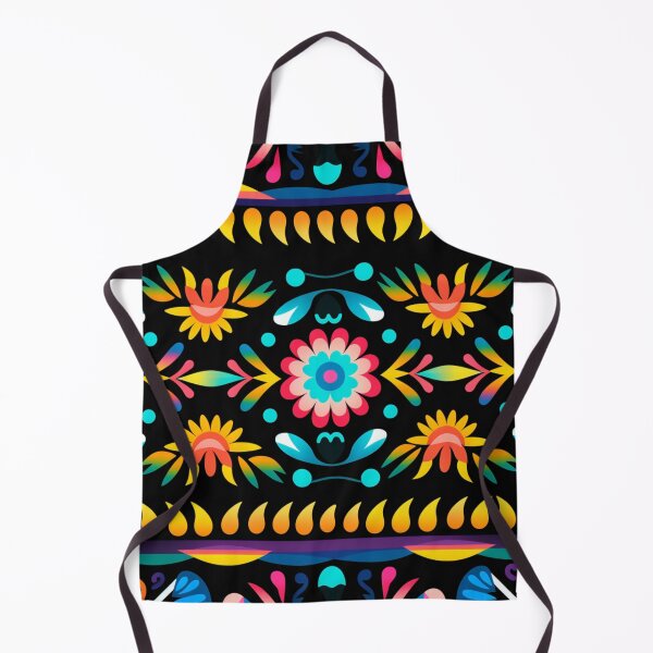 Item preview, Colorful fantasy pattern blue yellow green red turquoise pink purple black ornaments designed and sold by G-M-Designs.