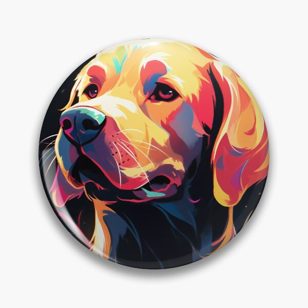 Item preview, Funky Elegance: The Yellow Labrador in the Glow of Disco Gold Lights - Lucky Labrador designed and sold by LuckyLabrador.