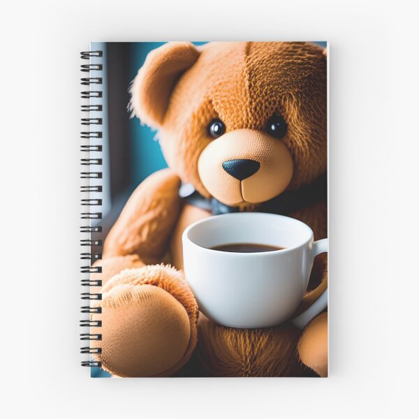 Item preview, Teddy drinking coffee in a coffee shop designed and sold by Colin Bentham.