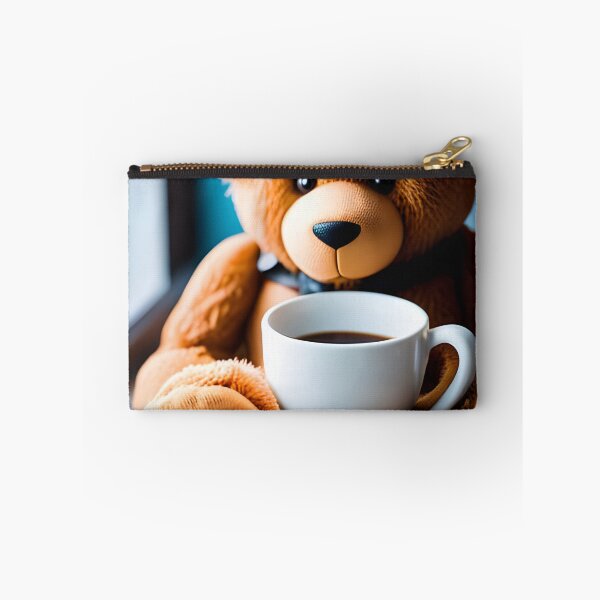 Item preview, Teddy drinking coffee in a coffee shop designed and sold by Colin Bentham.