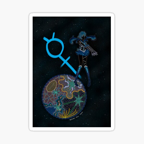 Vista previa del artículo con la obra «Sailor Mercury - Sueño mortal», diseñado y vendido por sammyhillart.