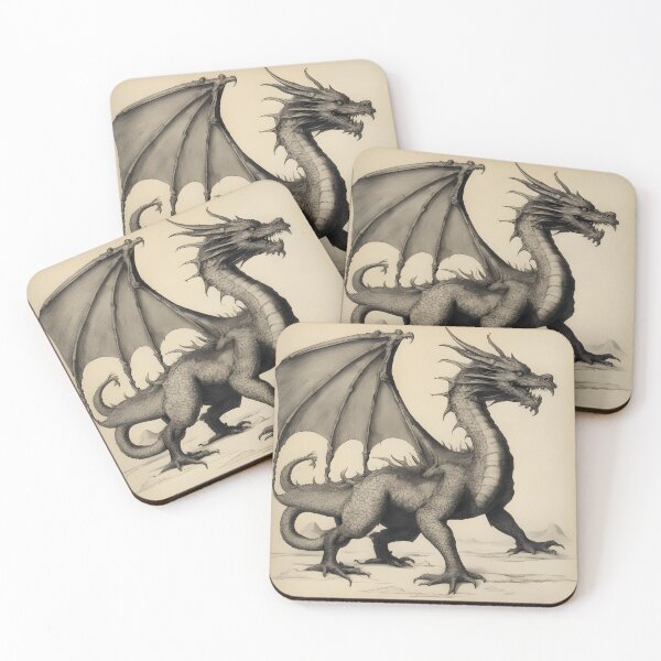 Item preview, Medieval illustration dragon designed and sold by Ody2000.