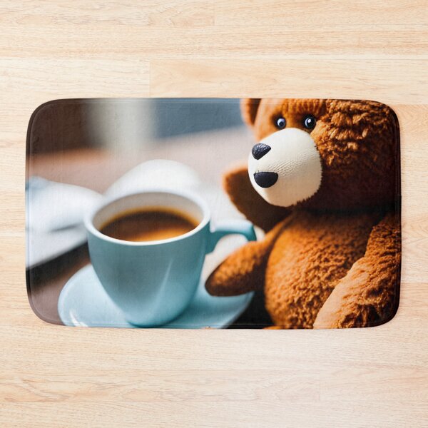 Item preview, Teddy drinking coffee in a coffee shop designed and sold by Colin Bentham.