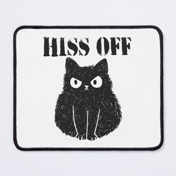 Item preview, Hiss off, Angry black cat designed and sold by HandicraftArt.