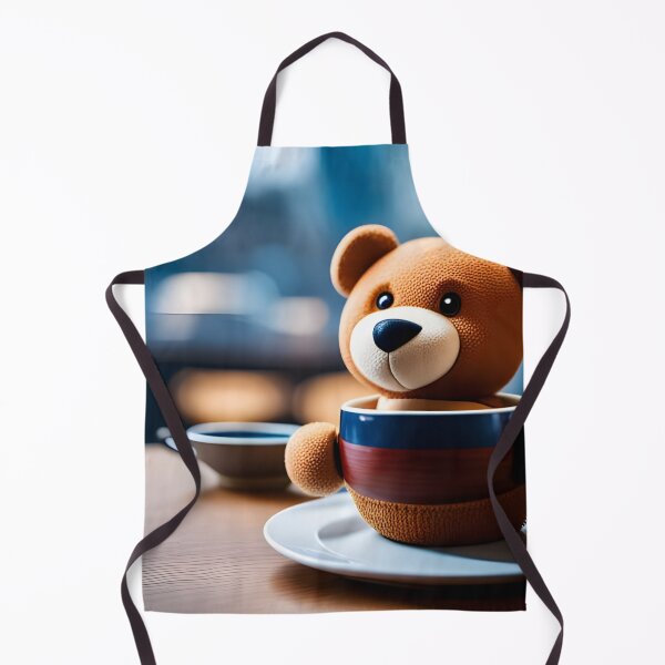 Item preview, Teddy drinking coffee in a coffee shop designed and sold by Colin Bentham.